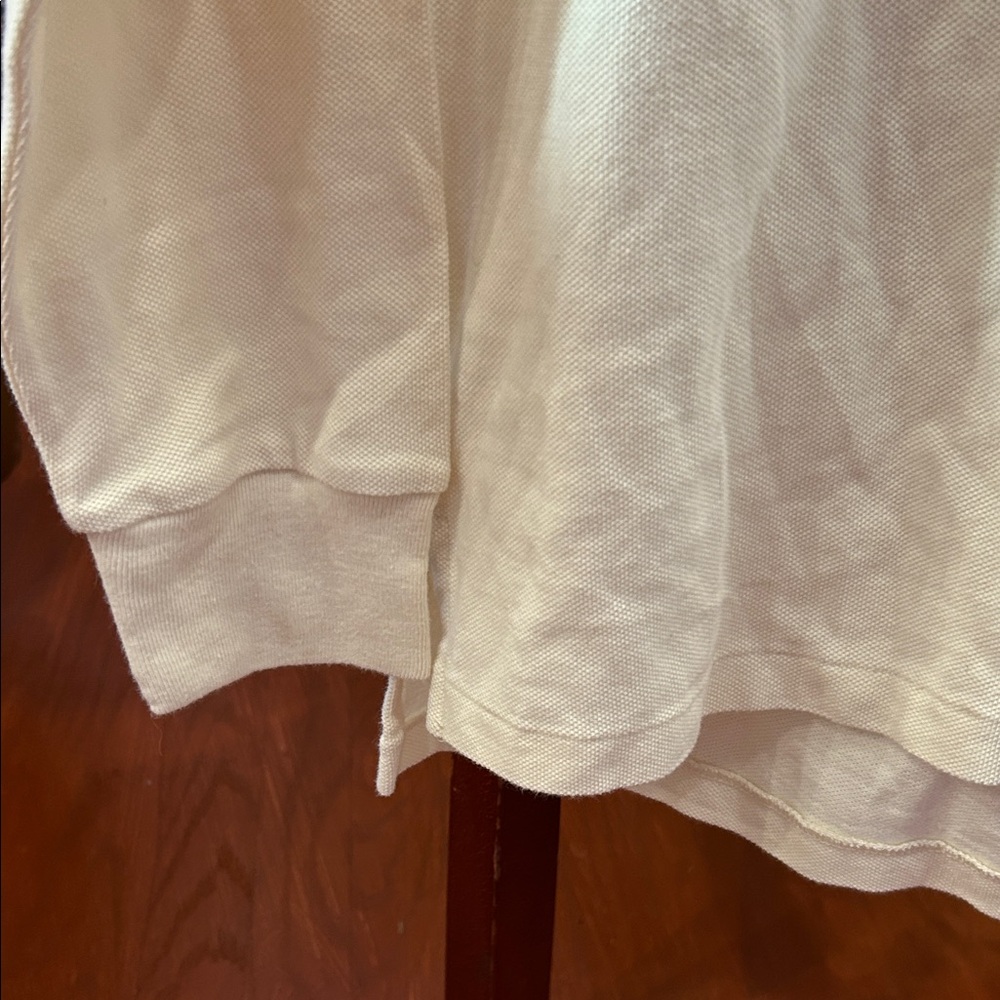 Polo by Ralph Lauren Cream Long Sleeve Polo Shirt - Picture 5 of 8